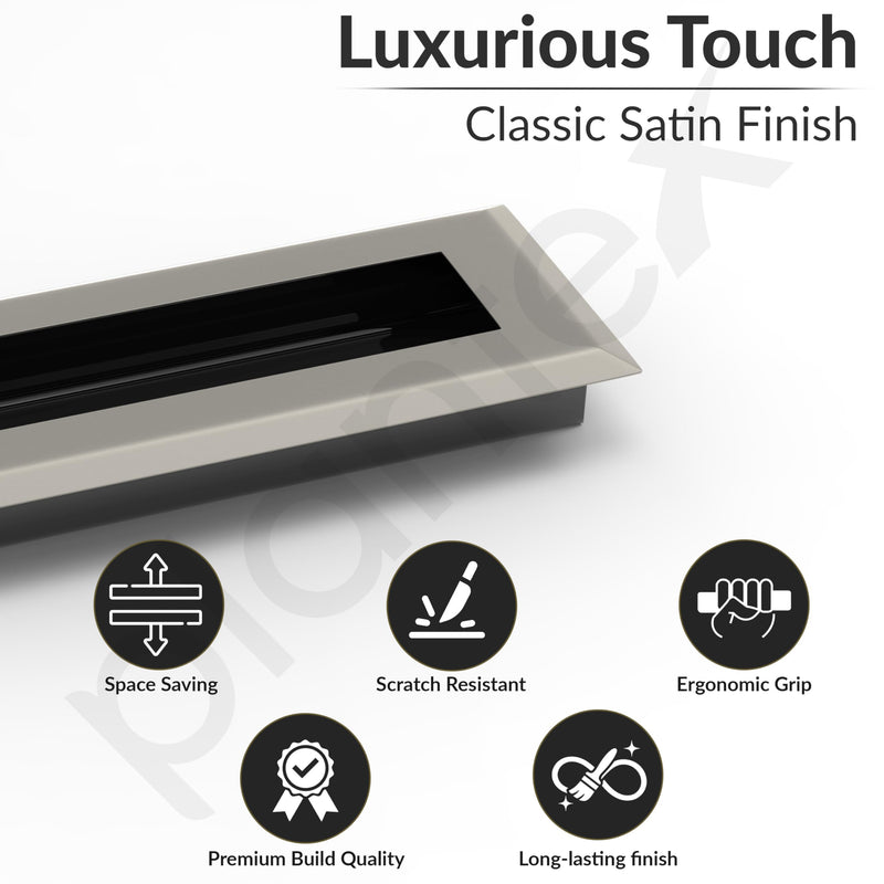 Plantex Sliding Door Handle/Concealed Handle for Sliding Door/224mm Concealed Handle for Wardrobe/Kitchen Cabinet - Pack of 2 (Satin) (Model APS-DTC-3900)-3