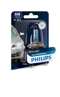 Philips H4 P43t Essential Vision 3 Pin Halogen Headlight Bulb