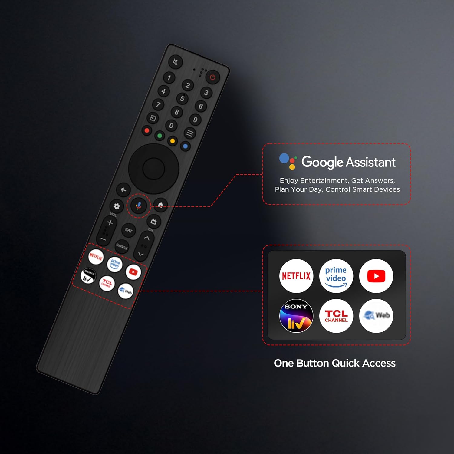 TCL 108 cm (43 inches) 4K Ultra HD Smart QLED Google TV 43P71K