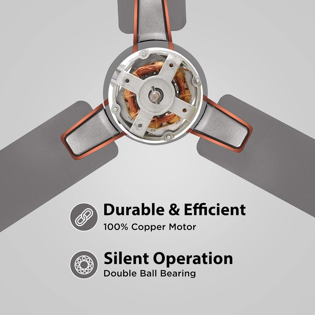 Hindware Alita 1200 mm Star Rated Ceiling Fan (Titanium Grey)-3