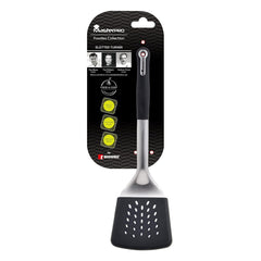 BERGNER Master Pro Non-Stick Slotted Turner Spatula with Silicone Cover (Black), Standard