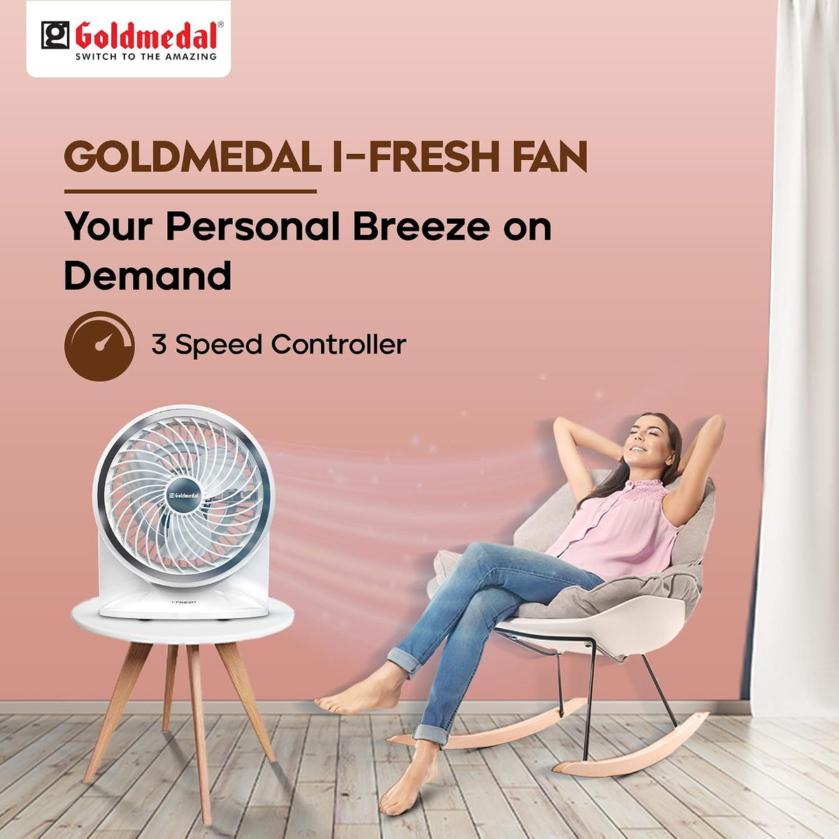 Goldmedal i-Fresh 230 mm Table & Wall Fan