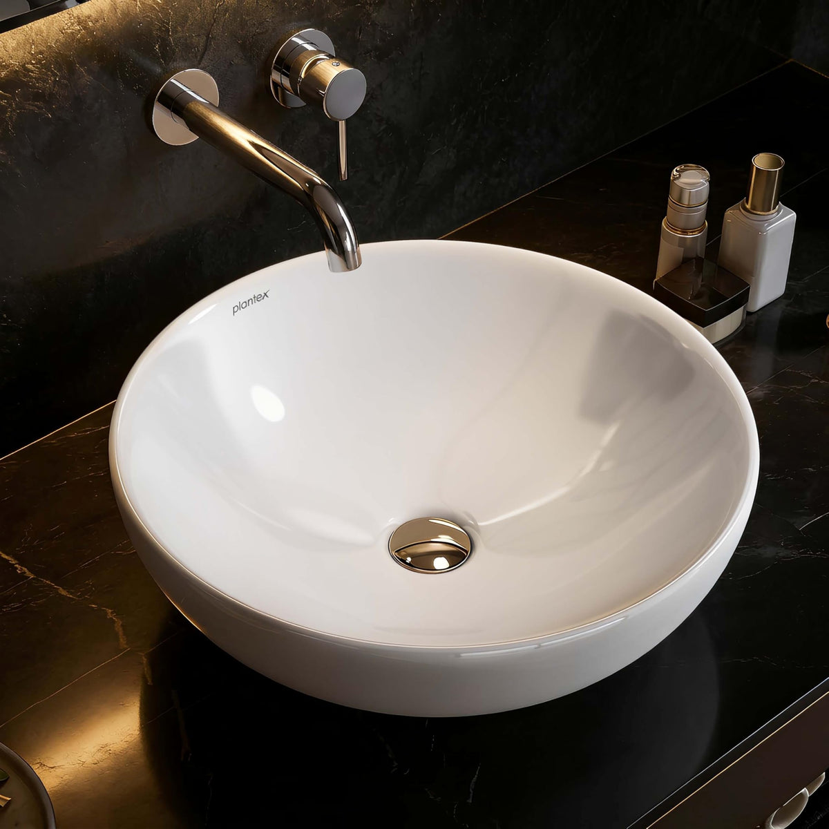 Plantex Platinum Ceramic Table Top Wash Basin/small Basin for Bathroom with 10 Years Glaze Warranty by Plantex (15.5 x 15.5 x 5 Inch - White)-1