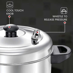 Judge by Prestige Stainless Steel Idli Cooker with 4 Plates, 1 Liters, 25 x 25 x 21 Centimeters, Silver