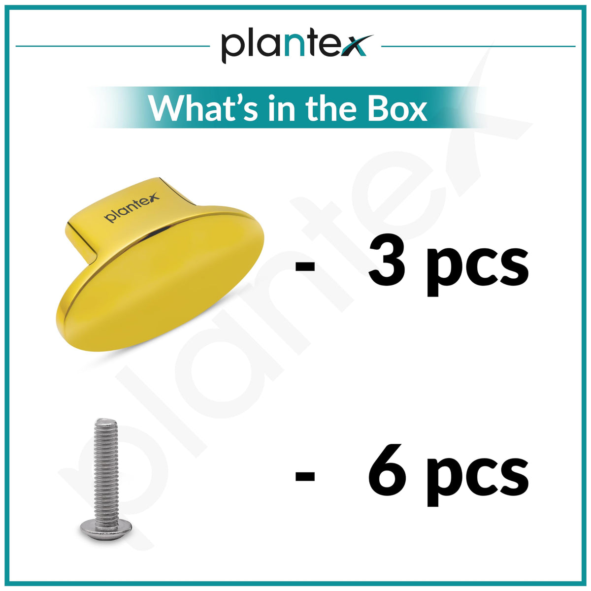 Plantex Knobs for Drawer/Small Drawer Knobs/Knobs for Cabinets/Pull-Push Knobs for Kitchen/Bedroom Drawer - Pack of 3 (Oval, Gold)-6