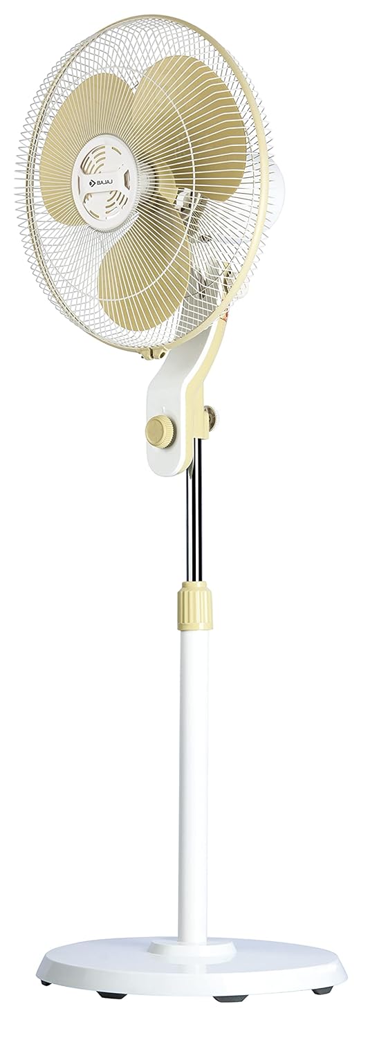 Bajaj Veloce 400 MM Pedestal Fan For Home | Air Freshener Pocket | 100% Copper Motor | High Air Delivery | 2 Yrs Warranty 【Champagne Fizz】