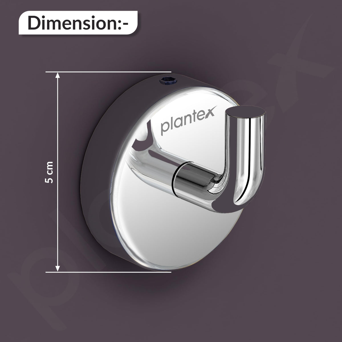 Plantex Stainless Steel Robe Hook for Bathroom/Door Hook Hanger/Wall Hanging Hooks/Bathroom Accessories - Pack of 1 (Chrome)-4