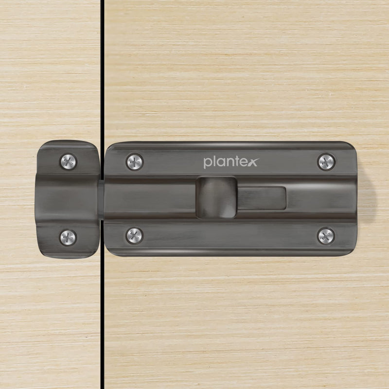 Plantex Premium Heavy Duty Door Stopper/Door Lock Latch for Home and Office Doors - Pack of 20 (Satin Black-Matt)-2