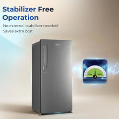 Haier 190 L 5 Star Direct Cool Inverter Single Door Refrigerator with Fast Ice Making, Easy Clean Back, Large Vegetable Box (HED-205DSA-P, Dazzle)-5