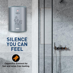 Usha Misty 6 Ltr 2000-Watt 5 Star Storage Water Heater (Grey Magnolia) With Pipes & Free Installation