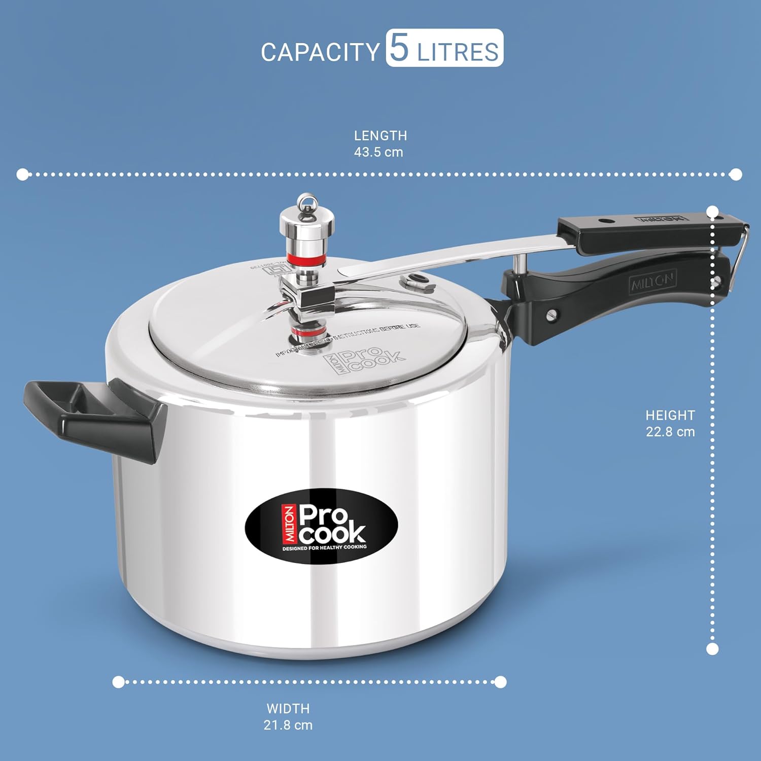 Pressure Cooker Inner Lid Aluminium Induction (Milton Procook)