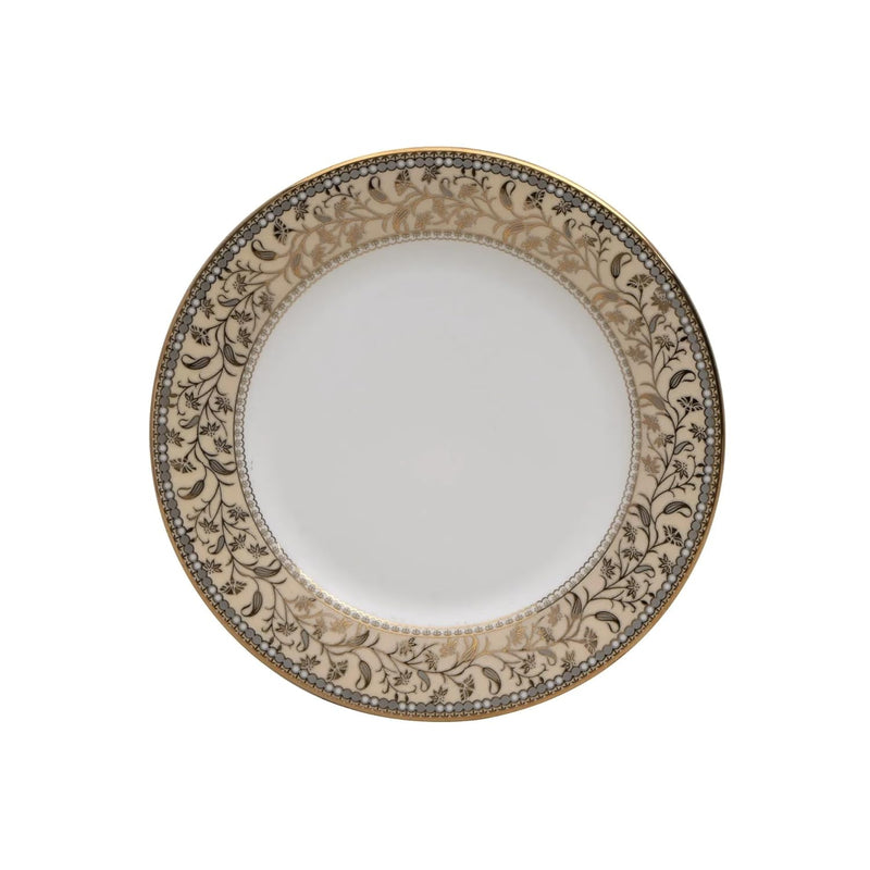 Clay Craft Fine Ceramic Ebony Dinner Set, Enchanting Gold, for Family of 4, Dinner Set Ceramic, Crockery Set, Dining Set for Dinner, Crockery Set for Gift, Kitchen Set (16 Pieces, E649)