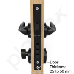 Plantex Triple Security Door Lock For Home/Main Door Lock Set Knob Handle With 3 Years Of Warranty/Mortise Lock For Door With Brass Lock Body&Cylinder(7106-Black)-5