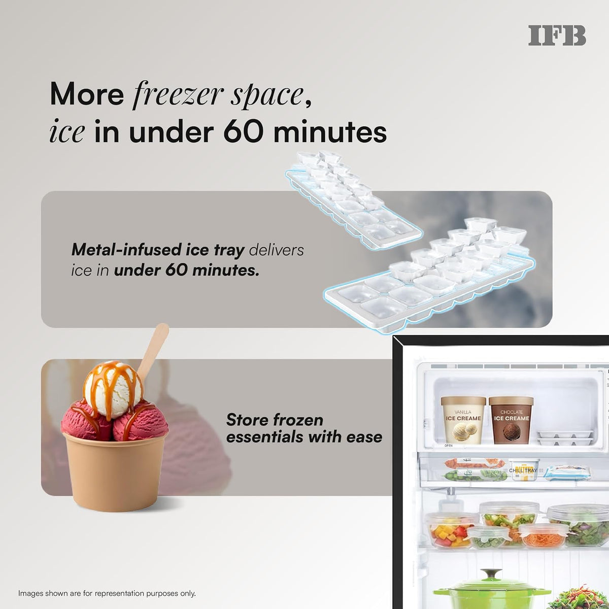 IFB 187L 5 Star Advanced Inverter Direct-Cool Single Door Refrigerator with 30 Hrs Cooling Retention, Big Vegetable Box, 4 Year Super Warranty & Base (IFBDC-213EYBNED)-5