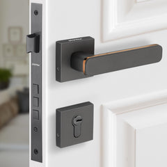 Plantex Triple Security Door Lock for Home/Main Door Lock Set with 3 Years of Warranty/Mortise Lock for Door with Brass Lock Body & Cylinder (7125, Grey & Choco)-1