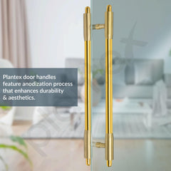 Plantex 18 Inch Main Door Handle/Pull-Push Handle for Main Door/Stainless Steel Handle for Home&Office/Hotel - Pack of 1 (Brass Antique & PVD Gold)-6