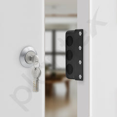 Plantex Brass Tri-Bolt Lock For Main Door/Heavy Duty Door Lock With 4 Keys/Suitable On Single Door For Home/Office/Hotel - Pack Of 1 (Z-Black) (Model APS-TB005)-6