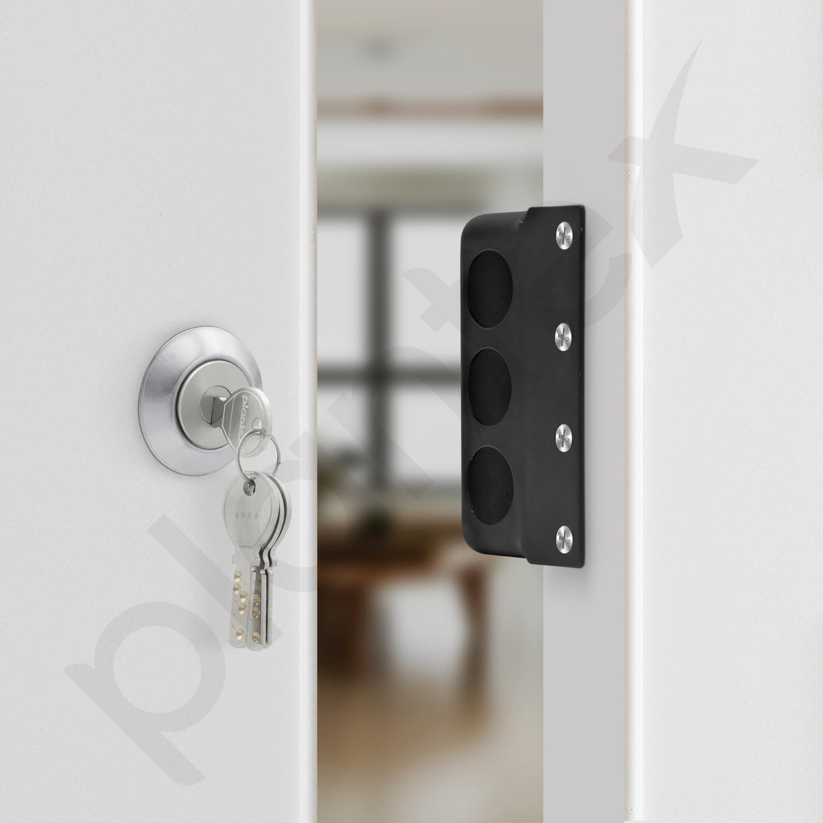 Plantex Brass Tri-Bolt Lock For Main Door/Heavy Duty Door Lock With 4 Keys/Suitable On Single Door For Home/Office/Hotel - Pack Of 1 (Z-Black) (Model APS-TB005)-6