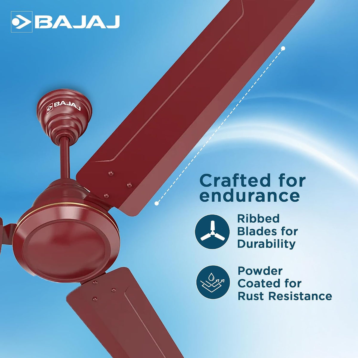 Bajaj Frore Turbo BLDC 1200 MM 5 Star Rated Ceiling Fans For Home-5