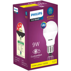 Philips 9-Watts E27 LED Warm White LED Bulb, Pack of 3, (Ace Saver)