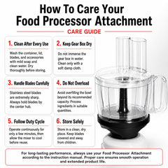 RIO 4G Food Processor Attachment with Coconut Scraper | Compatible with Sujata Mixer Grinder