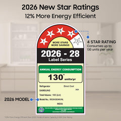 Samsung 183 L, 4 Star, Digital Inverter, Direct-Cool Single Door Refrigerator (RR20H28249U/NL, Paradise Bloom Blue, Base Stand Drawer, Single Touch)-3