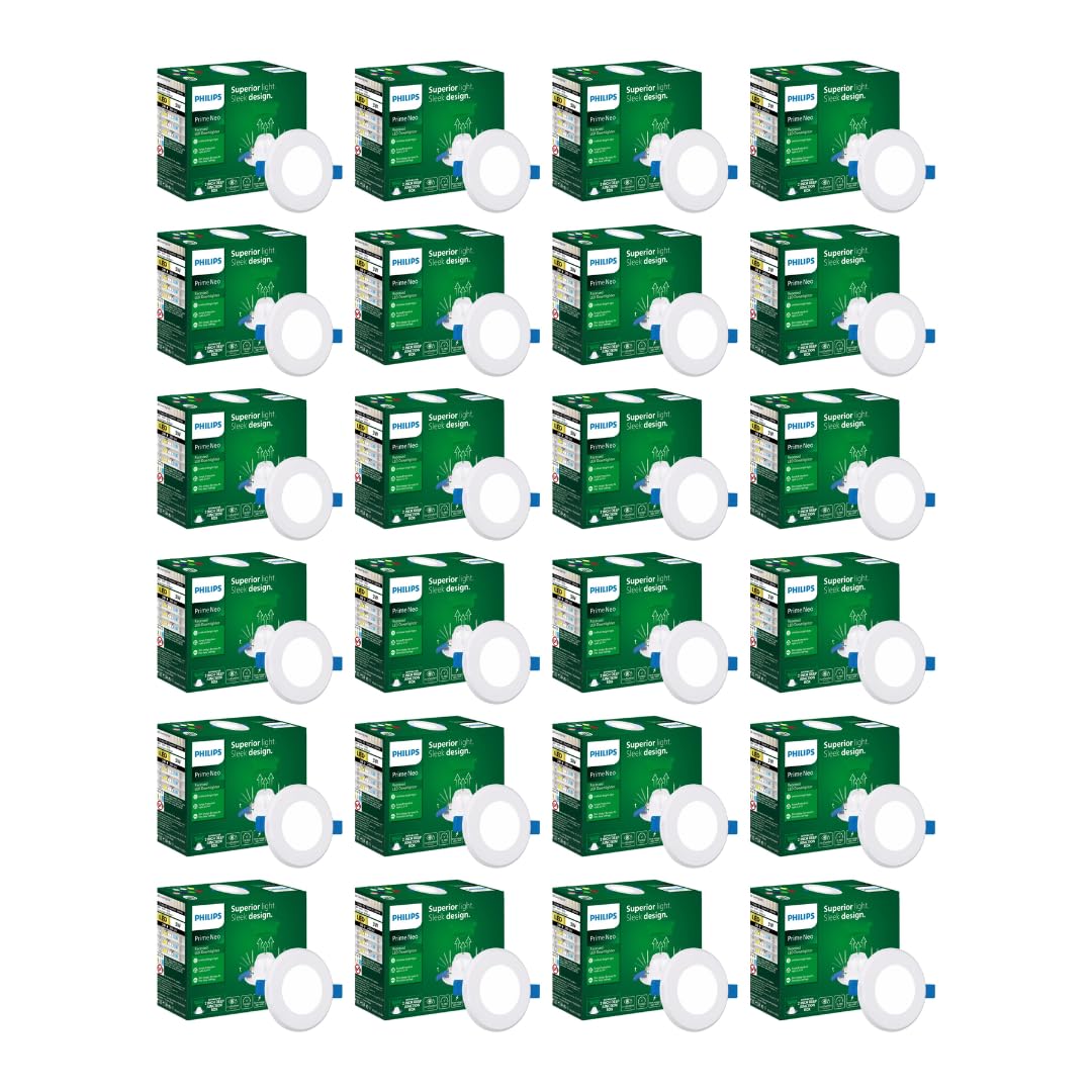 Philips Prime Neo 3-watt Concealed JB LED downlighter for Ceiling (Pack of 24)