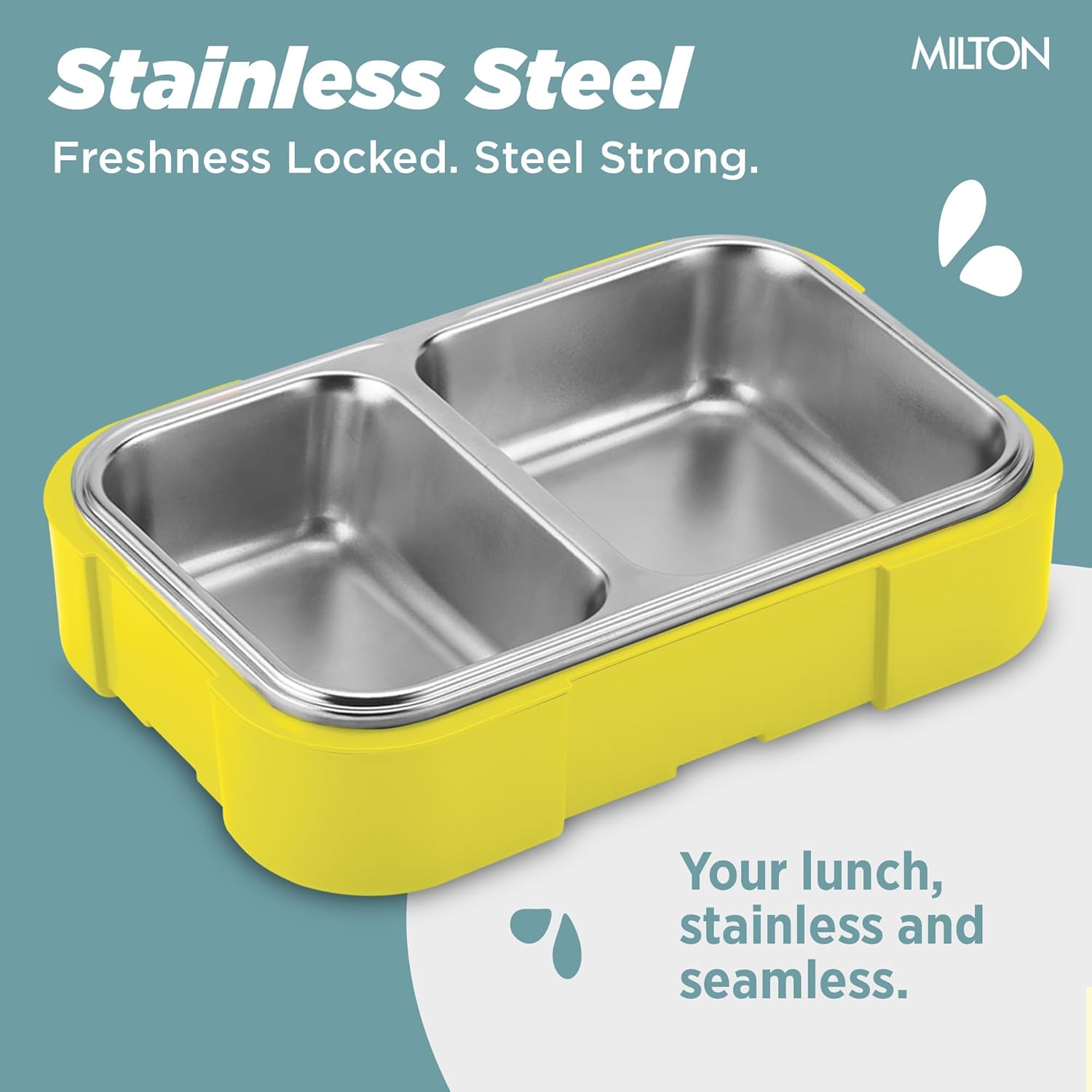 Bravo 2 Steel Thermoware Lunchbox (Milton)
