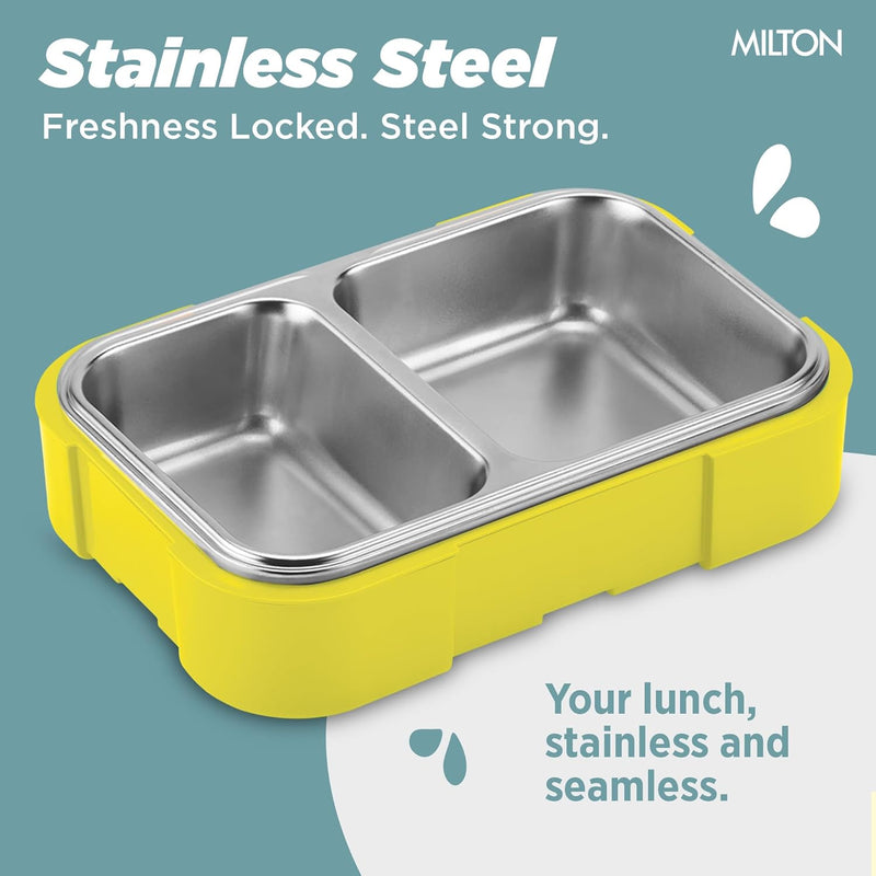 Bravo 2 Steel Thermoware Lunchbox (Milton)