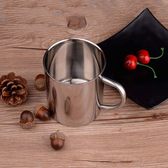 Rudra Exports Stainless Steel Double Wall Coffee Mug 500 ml Coffee Mug Tea Cups, Camping Mugs Sets (Pack of 4)