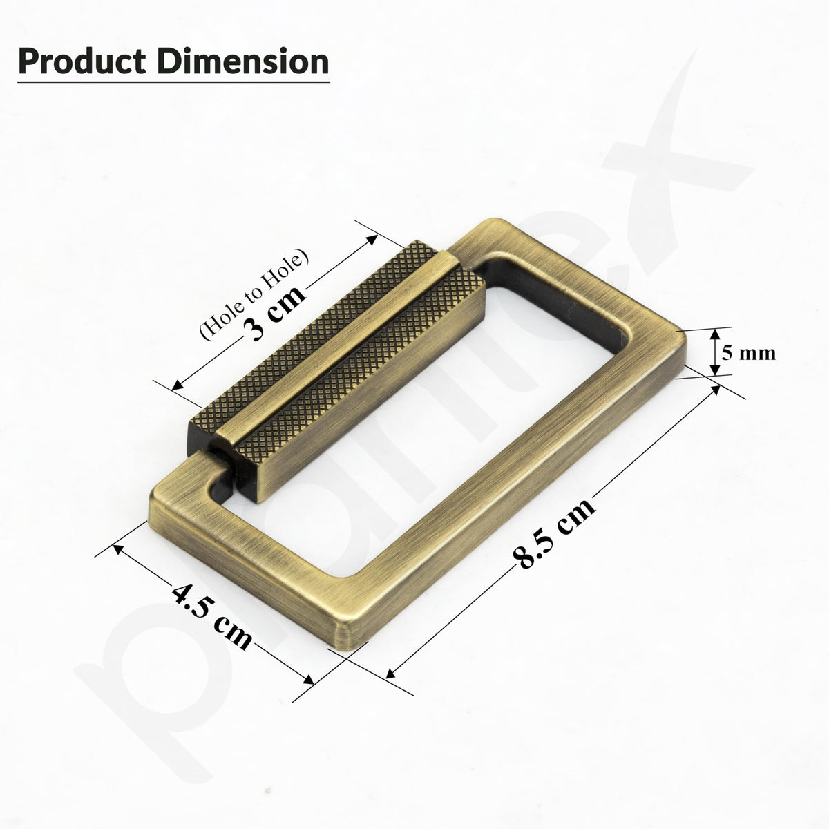 Plantex Rajwadi Drawer Kadi/3.5 Inch Drawer Handle/Pull-Push Kadi for Home/Office Cabinet - Pack of 1 (Brass Antique)-2