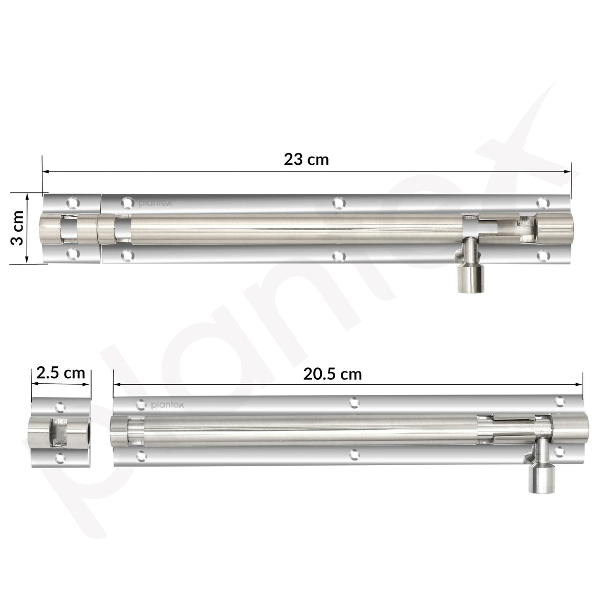 Plantex Stainless Steel 8 inch Tower Bolt/Tower Bolt for Home,Offices Doors & Windows/Tower Bolt for Main Door/Door Latch/Chitakini/Door Latch for Windows - Pack of 1 (Silver & Chrome)-3