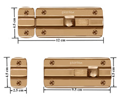 Plantex Premium Heavy Duty Door Stopper/Door Lock Latch for Home and Office Doors/Baby Latch - Pack of 1 (Rose Gold)-3