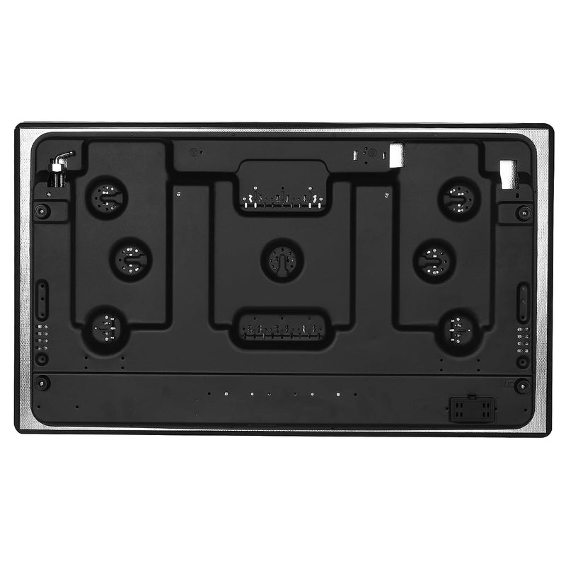 Faber Hob/Hobtop 5 Brass Burner Auto Electric Ignition Glass Top (Maxus HT905 CRS BR CI AI) Black