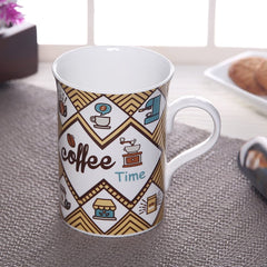 Clay Craft Fine Ceramic Milk Mug Single Piece 350 ml - Gifts for Brother, Sister, Father,Mother, Realtives, Friends, Girlfriend, Boyfriend, Boss, Colleagues on Any Occassion (Birthday)