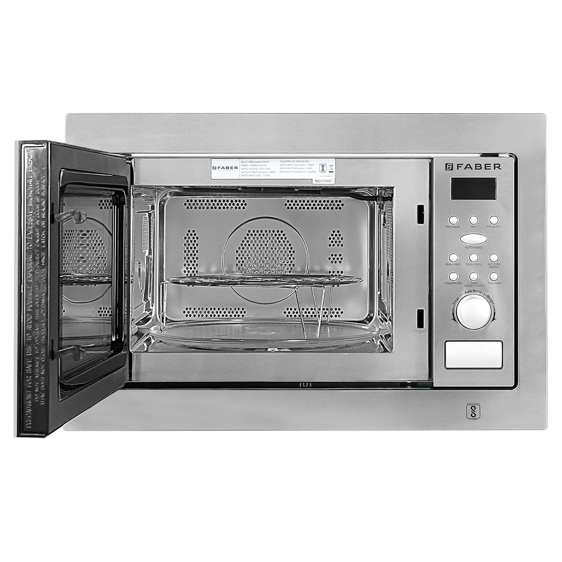 Faber 25L Microwave Oven | Grill,Convection, Defrost | 10 Auto Menus | Speedy & Multi-Stage & Combination Cooking| Child