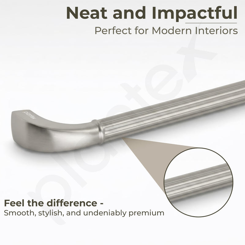 Plantex Cabinet Handle/128mm Handle for Drawer/Wardrobe/Kitchen Handle/Pull-Push Handle for Home/Office - Pack of 2 (Satin) (Model APS-PH-105)-4