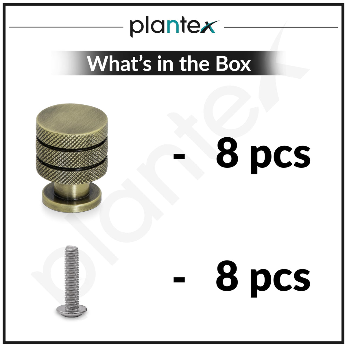 Plantex Knobs for Drawer/Drawer Knobs/Cabinet Knobs/Drawer knobs Handle/Pull-Push Knobs for Home/Office Drawers - Pack of 8 (Brass Antique)-5