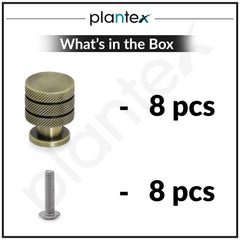 Plantex Knobs for Drawer/Drawer Knobs/Cabinet Knobs/Drawer knobs Handle/Pull-Push Knobs for Home/Office Drawers - Pack of 8 (Brass Antique)-5