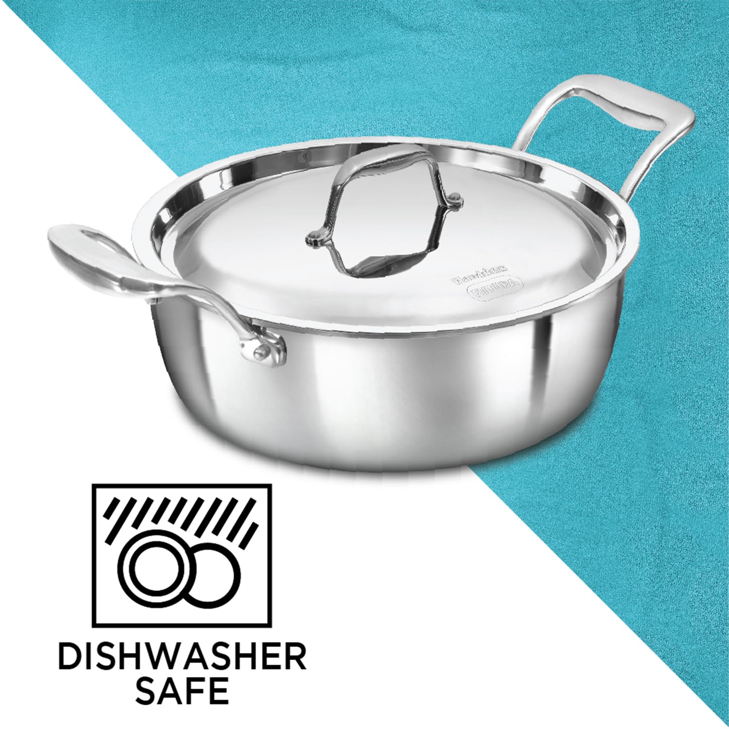 Hawkins 3L Pro Triply Stainless Steel Cook N Serve Bowl with Steel Lid, Silver (PSC30S)