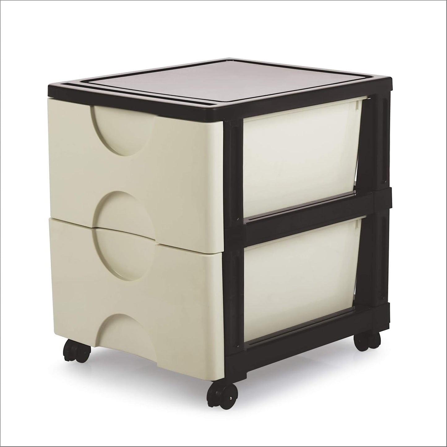 Aristo Stanza-2 Multipurpose 3 Drawer Plastic Modular Chest Storage Organizer, Multicolor