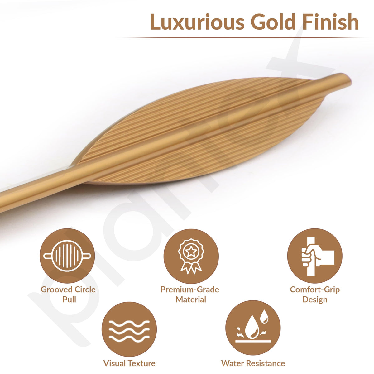 Plantex Cabinet Handle/Kitchen Cabinet Door Handle/Wardrobe/600 mm Cupboard Handle/Door Pull-Push Handle for Home/Office - Pack of 2 (Gold)-2