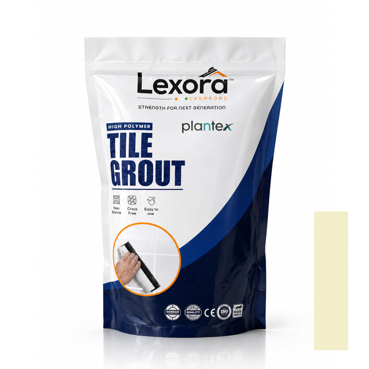 Plantex Lexora Premium Tile Grout/Waterproof Tile Gap Filler for Kitchen & Bathroom Wall Tiles Joint Filler/Crack Resistant/Chemical Resistant/Stain Resistant 1 kg (Ivory)-1