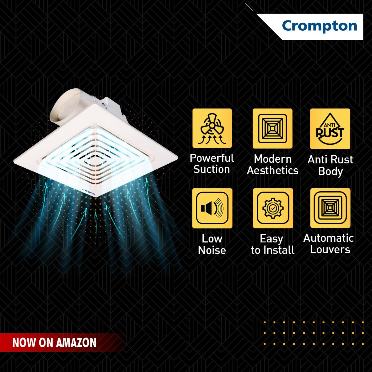Crompton Brisk Air CM 110 mm(4 inch) Office/Kitchen/Bathroom Exhaust (Ventilation) Fan-4