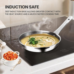 Triply Stainless Steel 3 Pcs Induction Cookware Set (Milton Procook)