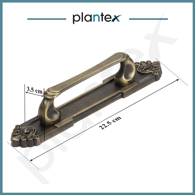Plantex Heavy Duty 8 Inch Main Door Handle/Pull Push Handle for Home & Hotel/3 Years Warranty Pack of 1 (294,Brass Antique Finish)-2