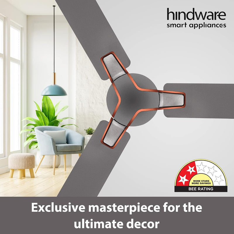 Hindware Alita 1200 mm Star Rated Ceiling Fan (Titanium Grey)-2