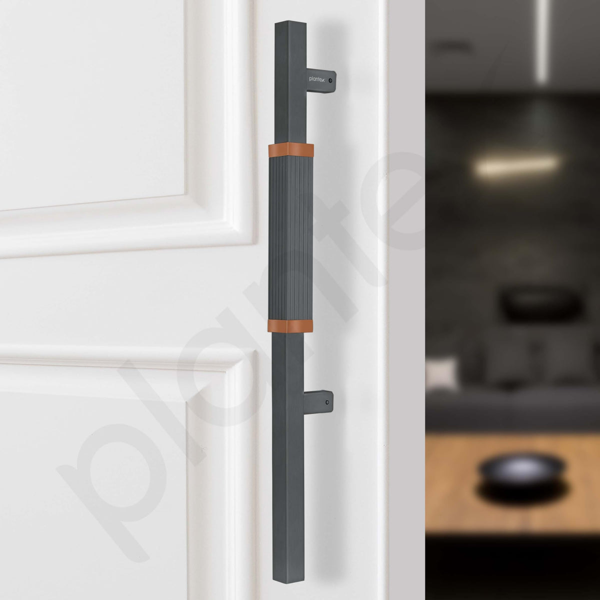 Plantex 20.5 Inch Main Door Handle/Aluminium Door Handle/Pull-Push Door Handle/Door Accessories (Pack of 1, Rose Gold, Grey)-5