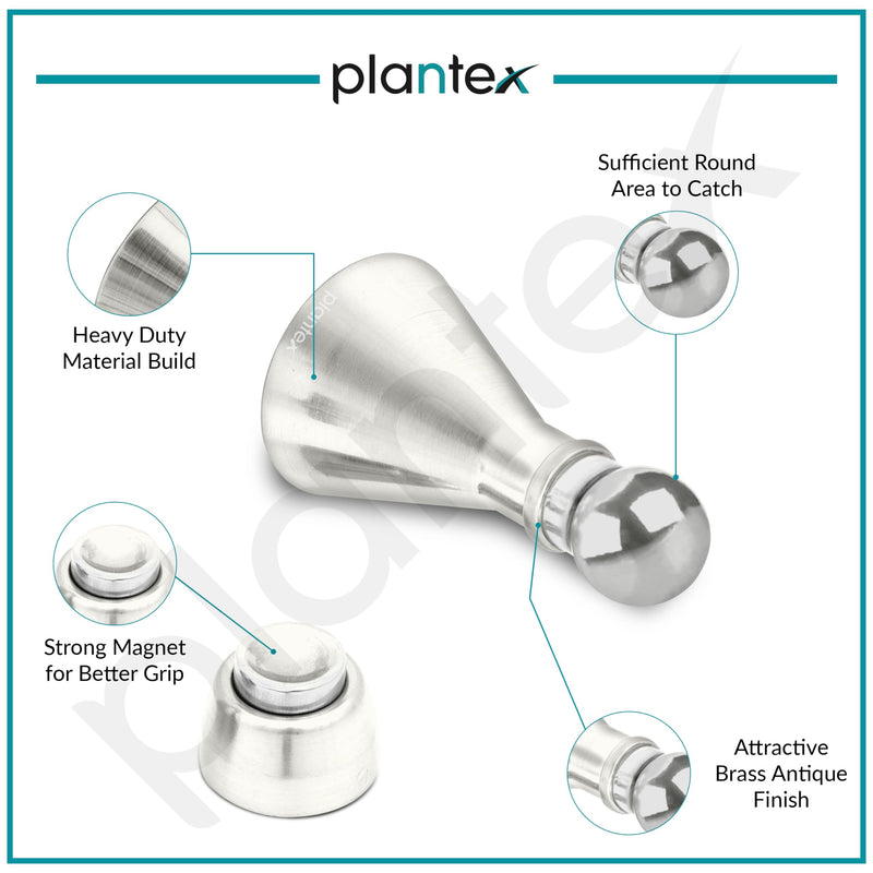 Plantex Door Stopper for Home/High Grade Stainless Steel Door Catcher/5 Inch Door Magnet Stopper/360 Degree Angle Door Magnet for Home/Office/Hotel - (Matt)-4