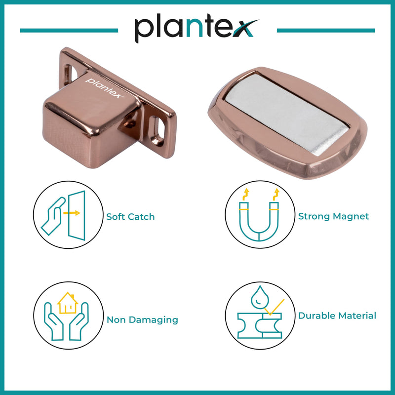 Plantex Door Stopper Magnetic/Door Holder Stopper/Floor Door Stoppers/Stops for Home/Hotel/Office (184 Rose Gold)-2